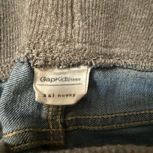 GAP Kids  Blue Jeans with Gray Elastic Waist Band